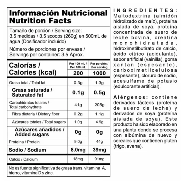 Megaplex + Creatina UPN (Megaplex Creatine Power) – 2 lb (≈ 908 g)