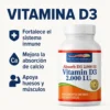 Vitamina D3 2000 IU Healthy America – 100 softgels